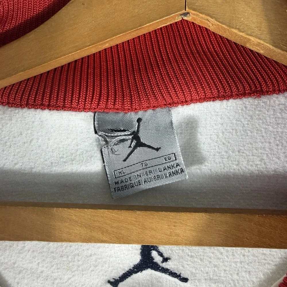 Jordan Jumpman Track Jacket White Red Blue Size XL Full Zip Basketball
